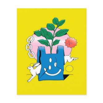 Canvas Poster Print Rabbit | Artwork Decorate Flyer
