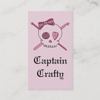 Captain Crafty Skull & Craft Supplies (Pink Back)