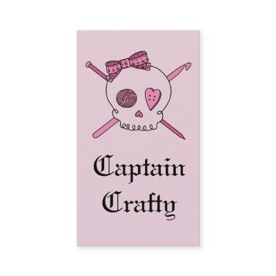 Captain Crafty Skull & Craft Supplies (Pink Back)