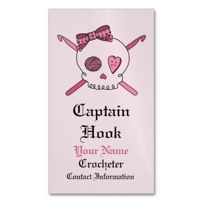 Captain Hook -Crochet Skull (Hair Bow) Magnetic