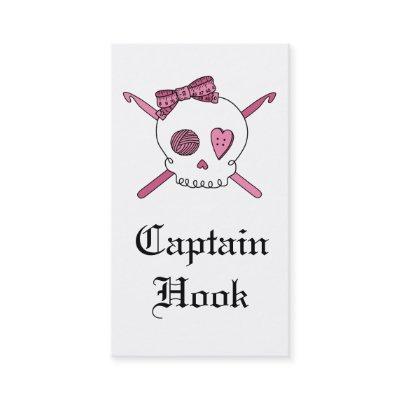Captain Hook Skull & Crochet Hooks (Pink)