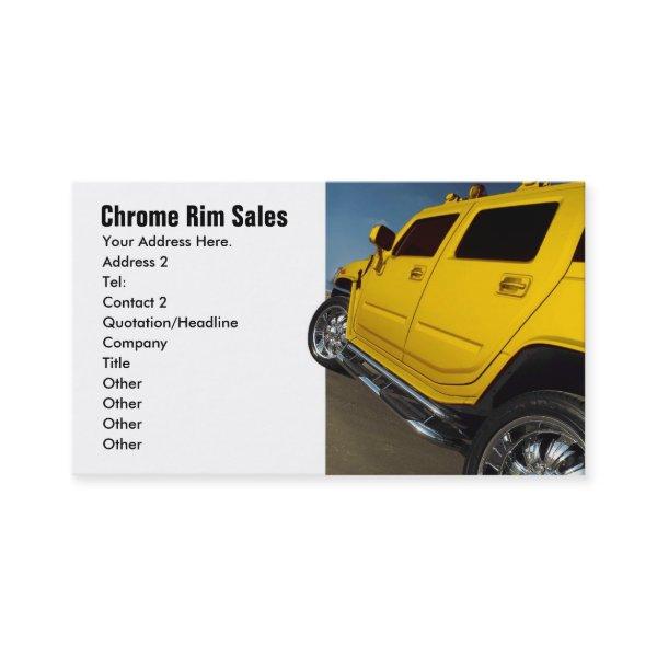 Car Sales, Rim Sales