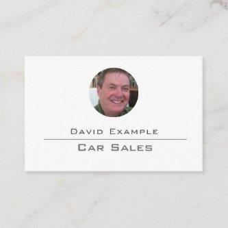 Car Sales with Photo of Holder