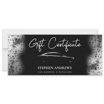Car Wash Automotive Clean Gift Certificate Voucher