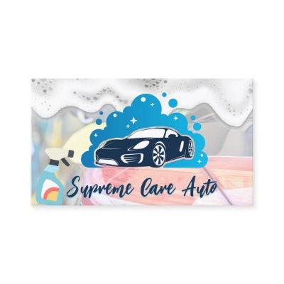 Car Wash Logo | Soap Suds and Bubbles