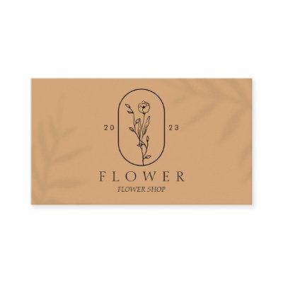 Caramel Elegant Ivy Shadow Leaf Frame Flower