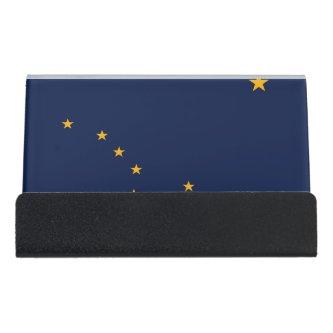 Card Holder with flag of  Alaska State, USA