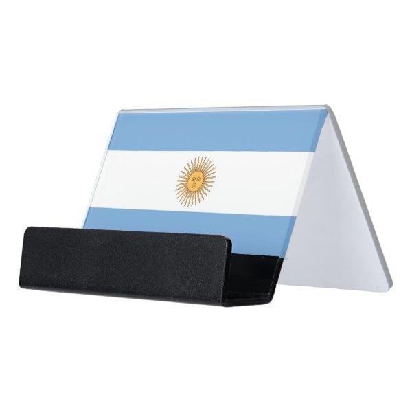 Card Holder with flag of Argentina, USA