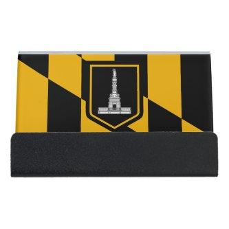 Card Holder with flag of Baltimore City, USA