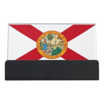Card Holder with flag of Florida State, USA