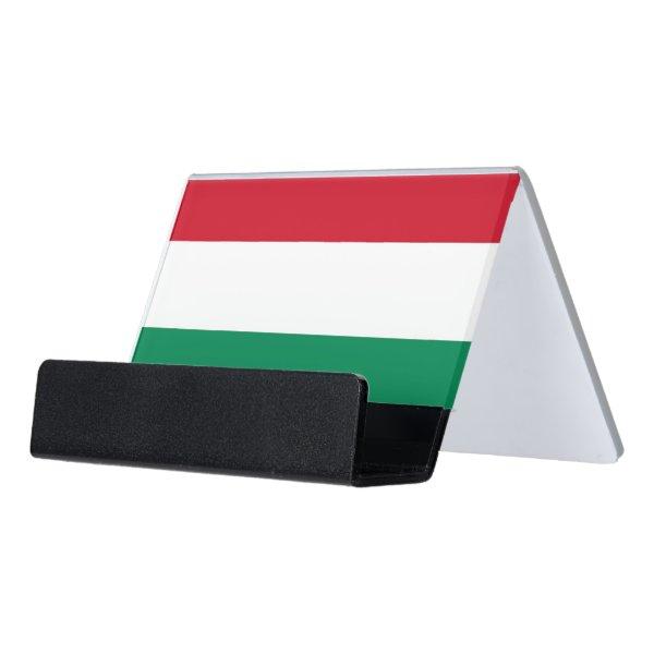 Card Holder with flag of Hungary