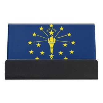 Card Holder with flag of Indiana State, USA