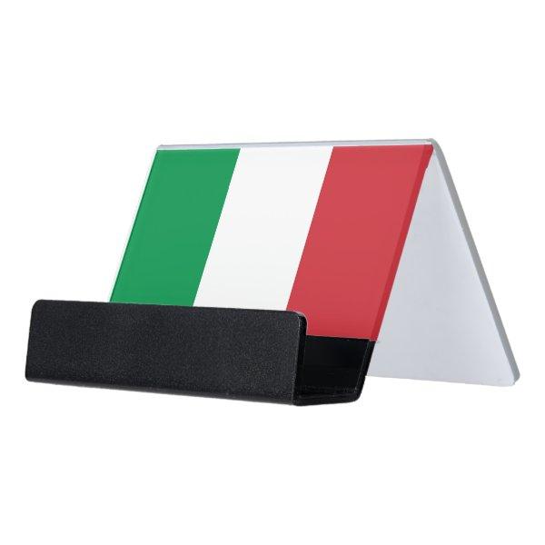 Card Holder with flag of Italy