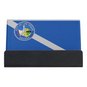 Card Holder with flag of Las Vegas City, USA