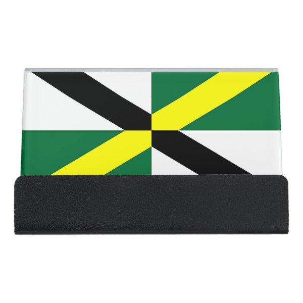 Card Holder with flag of Monterey City, USA