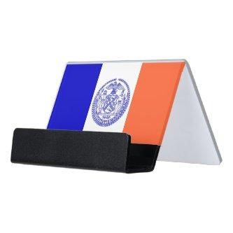 Card Holder with flag of New York City, USA