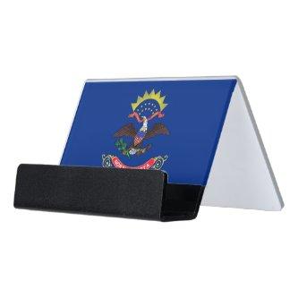 Card Holder with flag of North Dakota State, USA