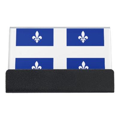 Card Holder with flag of Quebec, Canada