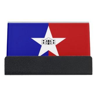 Card Holder with flag of San Antonio City, USA