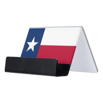 Card Holder with flag of Texas State, USA