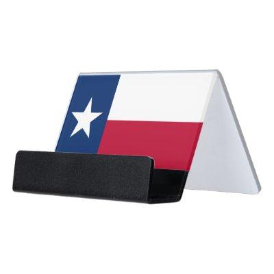 Card Holder with flag of Texas State, USA