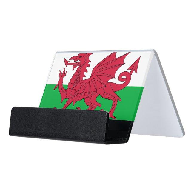 Card Holder with flag of Wales