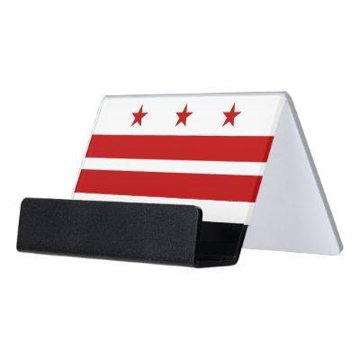 Card Holder with flag of Washington DC, USA