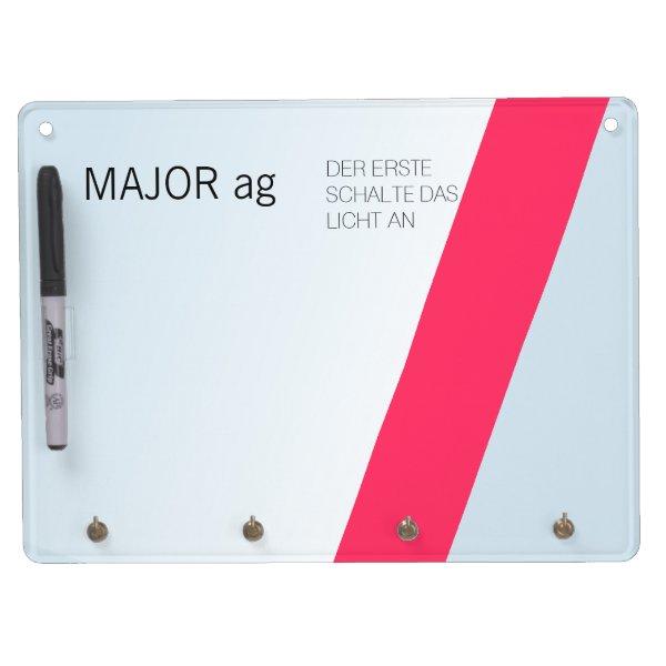 card house | Unusual business equipment Dry Erase Board With Keychain Holder
