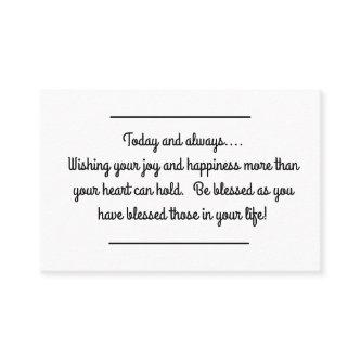 Card insert - General Greeting with a TWIST!