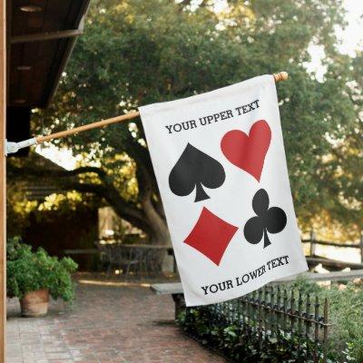 Card Player custom text House Flag