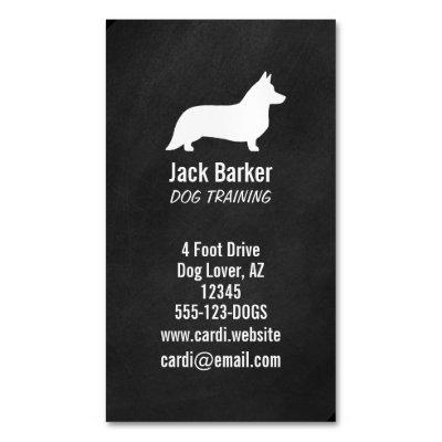 Cardigan Welsh Corgi Dog Silhouette Vertical  Magnet