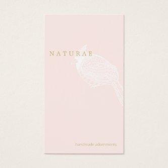 Cardinal Illustration Minimalist Pink