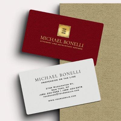 Cardinal Red Leather Business Logo Corporate