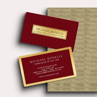 Cardinal red Leather Gold Label Professional