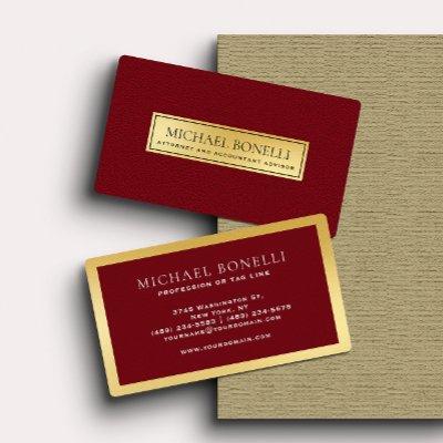 Cardinal red Leather Gold Label Professional