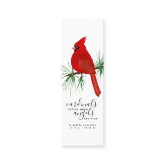 Cardinals Appear When Angels are Near Bookmark Mini
