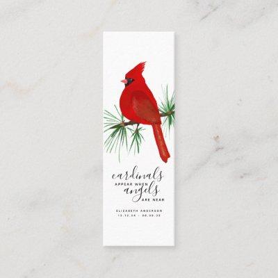 Cardinals Appear When Angels are Near Bookmark Mini