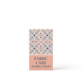 Care INSTRUCTIONS Elegant Floral Tiles Pink