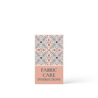 Care INSTRUCTIONS Elegant Floral Tiles Pink