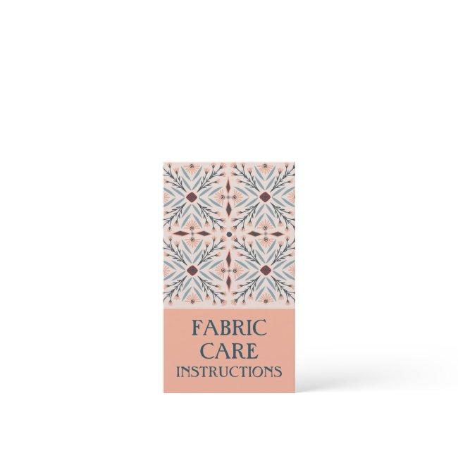 Care INSTRUCTIONS Elegant Floral Tiles Pink