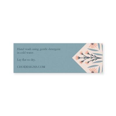 Care INSTRUCTIONS Elegant Floral Tiles Pink  Mini