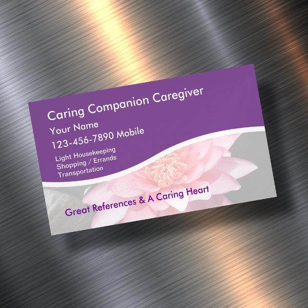 Caregiver Lotus Flower Design  Magnet