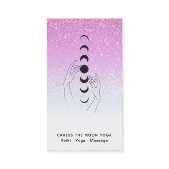 *~* Caress Moon Phases + Hands Celestial Glitter