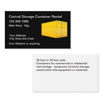 Cargo Container Storage Services