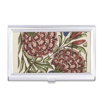Carnation Flower Tile Antique Rustic Art  Case