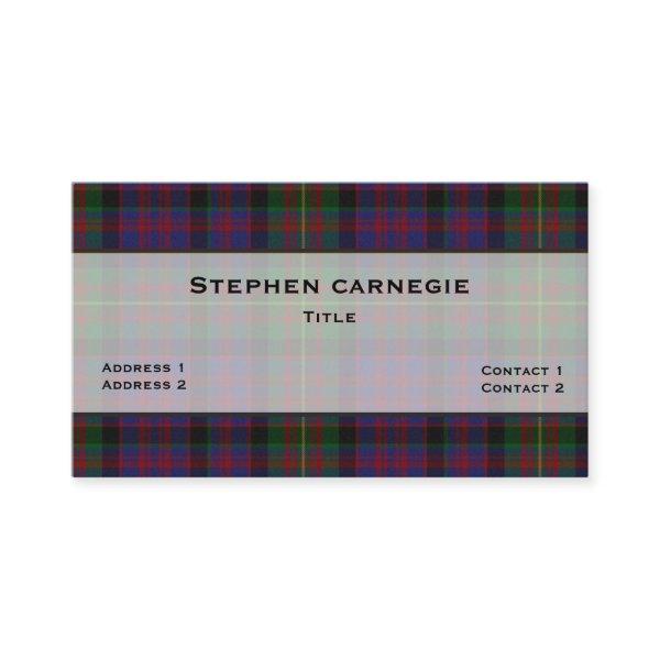 carnegie Tartan Plaid Custom