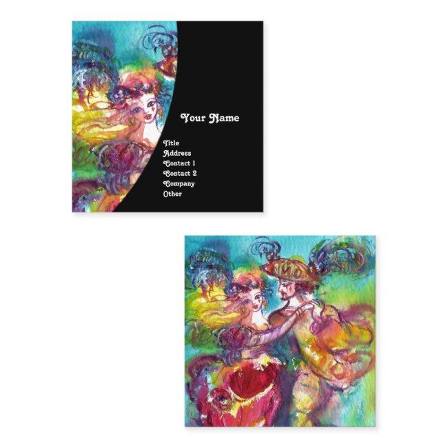CARNIVAL DANCE / Venetian Masquerade Ball ,Black Square