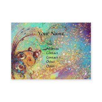 CARNIVAL MASK IN YELLOW / BLUE GREEN GOLD SPARKLES
