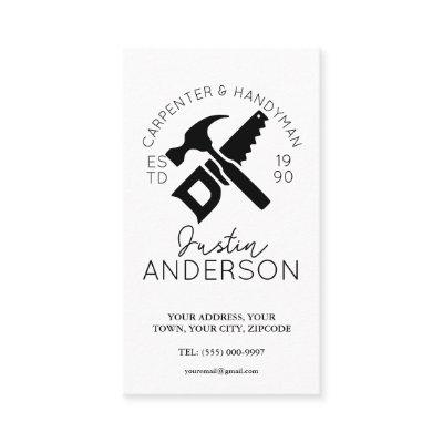 Carpenter carpentry services small business joiner