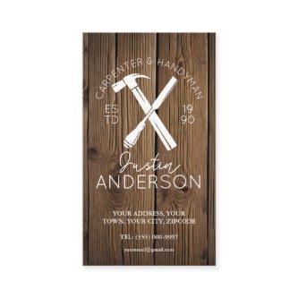 Carpenter carpentry services small business joiner